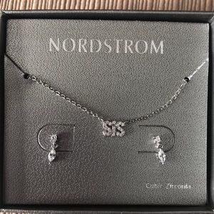 NWT SIS CZ Necklace and Earring set